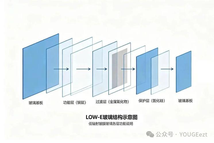 Low-E玻璃结构示意图解析与产业园办公楼幕墙工程应用